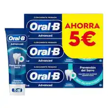 9x tubos de Pasta Dientes Oral-B Advanced Prevención Sarro (PROMO 3x2)