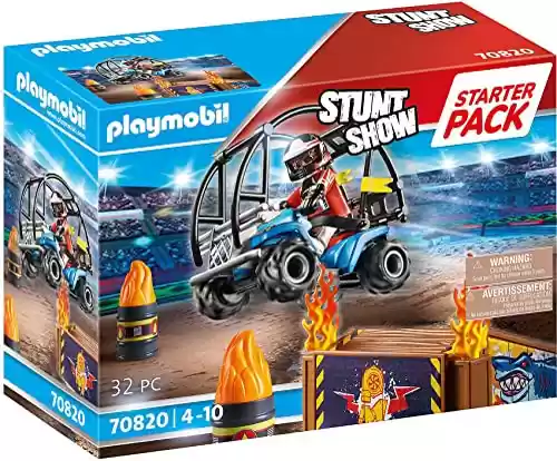 Pack Stuntshow Quad con rampa de Fuego PLAYMOBIL