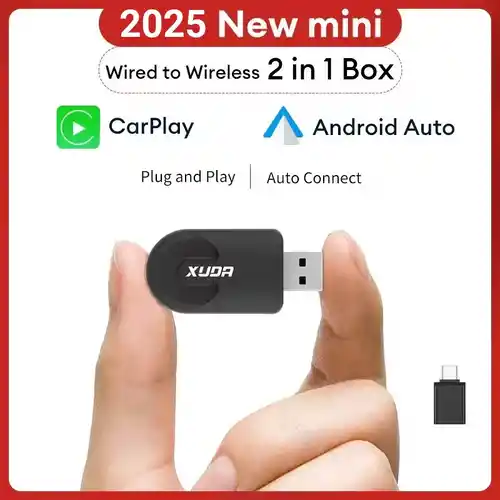 Adaptador CarPlay & Android Auto Mini 2en1