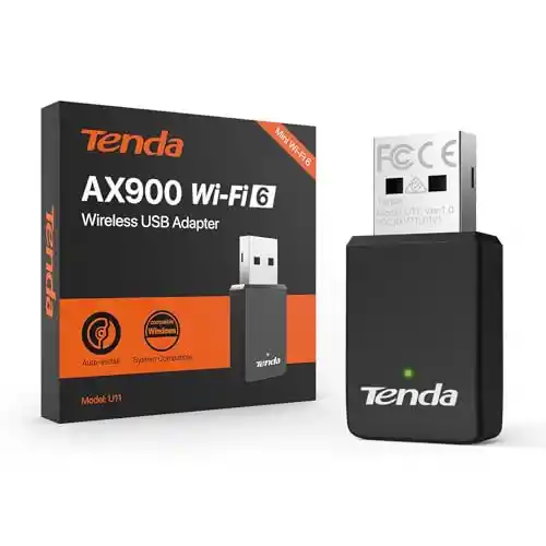 Adaptador WiFi USB Doble Banda Tenda AX900 para PC