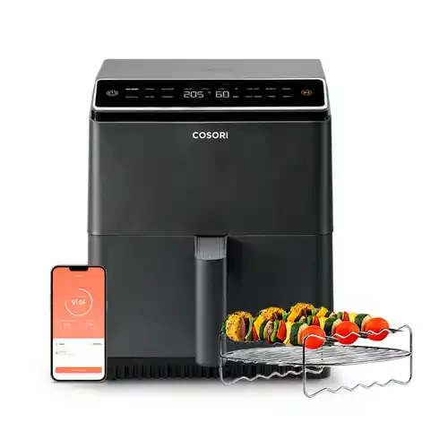 Airfryer Cosori Dual Blaze Chef Edition de 6,4 L y doble resistencia (EMPIEZA 17 DE MARZO)