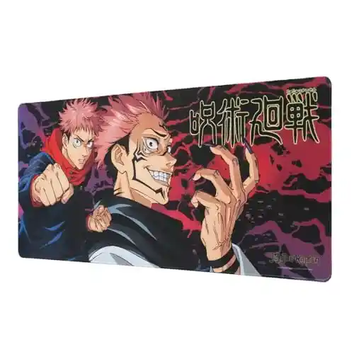 Alfombrilla Escritorio XXL Grupo Erik Jujutsu Kaisen (80x35 cm) con bordes reforzados
