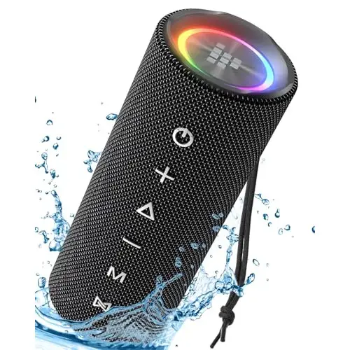 Altavoz Bluetooth 5.3 Tronsmart Mirtune C2 con Luz LED de Color, 24H de Reproducción, impermeable