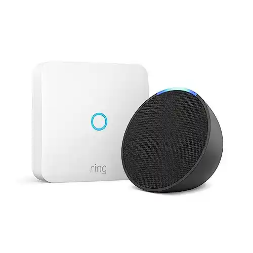 Altavoz inteligente Echo Pop + Interfono Ring Intercom de Amazon