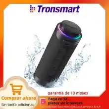 Altavoz Tronsmart T7 Bluetooth con iluminación LED, IPX7, Sonido Stereo 360° de Alta Fidelidad - Entrega en 5 días