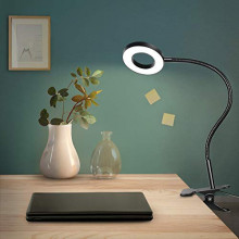 Anpro - Lámpara de escritorio con clip luminoso Anpro