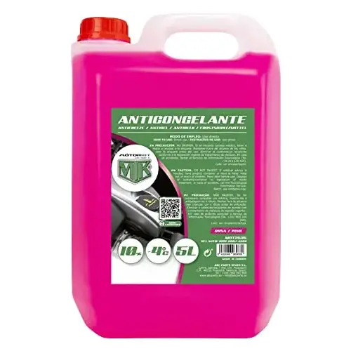 Anticongelante Motorkit 10% Rosa (5L) para protección hasta -4 °C