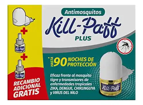 Antimosquitos Eléctrico Kill-Paff + Recambios 90 Noches
