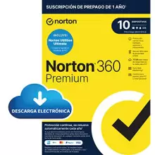 Antivirus Norton 360 Premium + Utilities 2023 - PC/Mac - 10 Dispositivos - 1 año