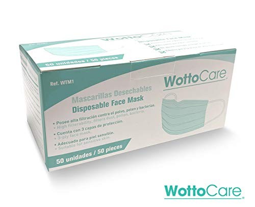 [Aplica cupón 3€] Pack 50 Mascarillas Higienicas 3 capas homologadas