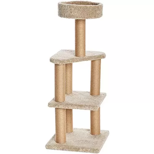 Árbol de gatos con postes rascadores Amazon Basics