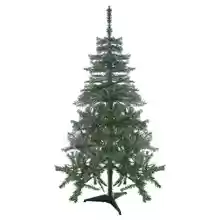 Árbol de Navidad Artificial Verde Abeto de Hoja Espumillón con Base Plástico Duradero Decoración Navideña - 120cm, 185 Puntas/Ramas