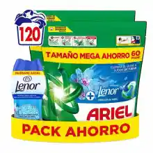 Ariel pods frescor de abril 120 lavados + perlas