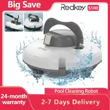 Aspiradora robótica inalámbrica Redkey S100 para piscinas