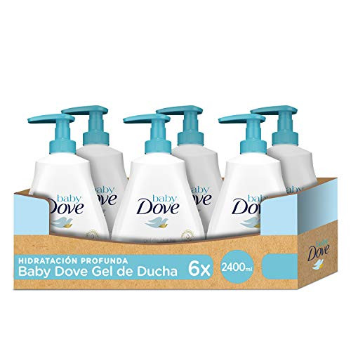 Baby Dove Gel De Baño Hidratación Profunda - Pack de 6 x 400 ml (descuento al tramitar)