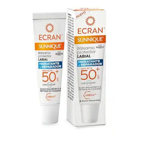 Bálsamo Labial SPF50+ Ecran Sunnique 10ml