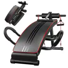 Banco multifuncional de abdominales y press plano