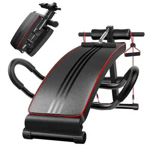 Banco multifuncional de abdominales y press plano