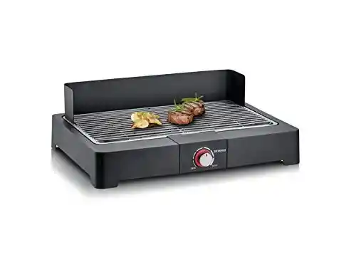 Barbacoa Eléctrica Severin PG 8565 (2200W, 44.5x26cm) con bandeja de agua