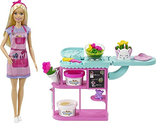 Barbie Floristería con muñeca