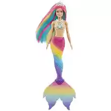 Barbie Muñeca Sirena - Función de Cambio de Color con Agua