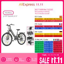Bicicleta eléctrica J1 ST Touroll 27.5" hasta 100 km de autonomía