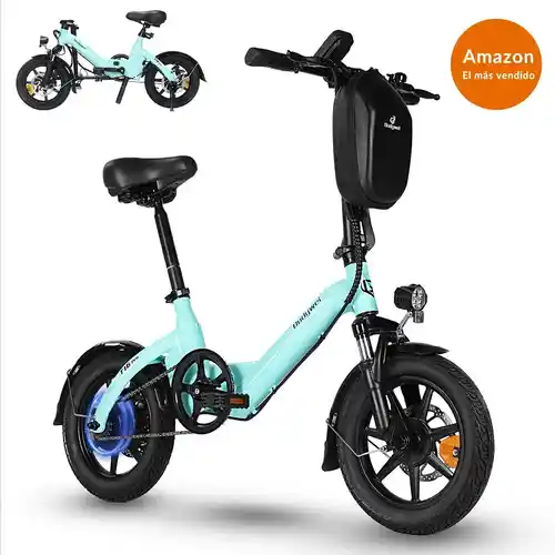 Bicicleta Eléctrica Plegable Bodywel T16Pro con amortiguador y frenos de disco