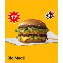 Big Mac por 1,50€ en McDonald's (oferta válida en pedidos en restaurante)