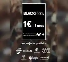 ¡Black Friday! 1 mes de Movistar Plus+ por sólo por 1€