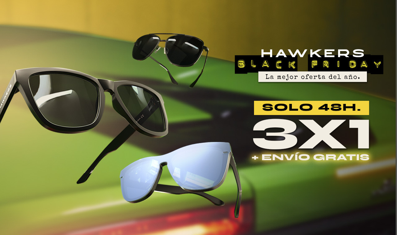 Black Friday Hawkers con 3x1 + ENVÍO (en gafas de sol, gafas de ski y ropa)