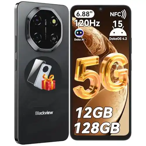 Blackview Shark 6 5G Smartphone 6.88" 120Hz 12GB+128GB