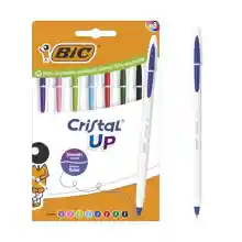 Bolígrafos BIC Cristal Up, paquete de 8 unidades.