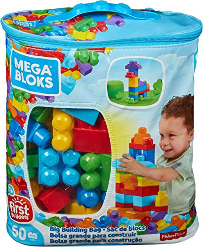 Bolsa clásica con 60 bloques de construcción Mega Bloks