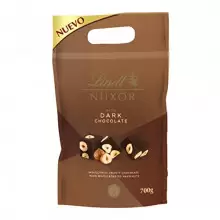Bolsa de bombones chocolate negro con avellanas Lindt Nuxor de 700g