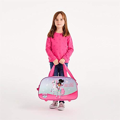Bolsa de viaje Nella Unicornio, 44 cm, Frontal 3D