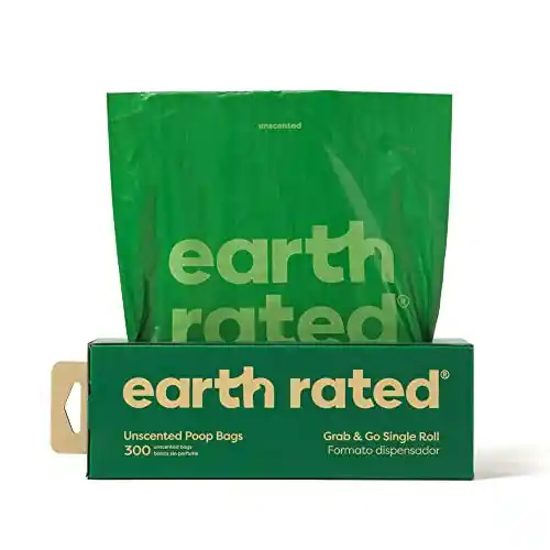 Bolsas para excrementos de perro Earth Rated, pack de 300