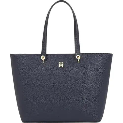Bolso tote Tommy Hilfiger Emblem grande azul