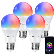Bombillas LED inteligente con Luz Cálida WiFi - pack de 4