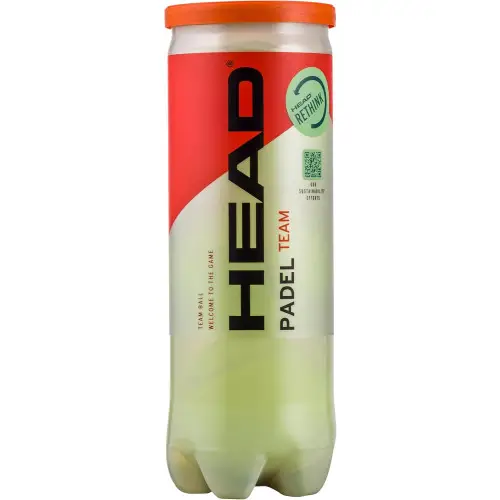 Bote con 3 pelotas de Pádel Head