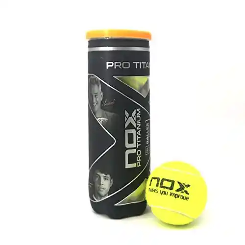 Bote de 3 pelotas de pádel NOX PRO TITANIUM