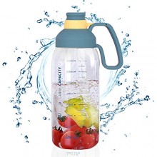 Botella deportiva 1800ml Reutilizable con Pajita Sin BPA
