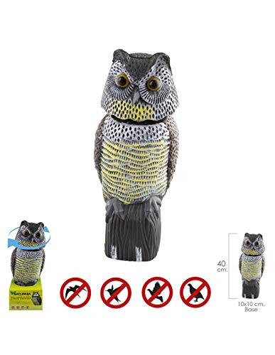 Buho Ahuyentador de Pájaros (con cabeza giratoria)