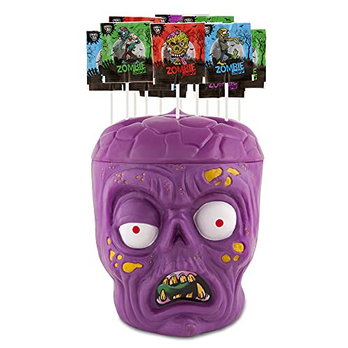 Cabeza Zombie con 175 piruletas Cerdan