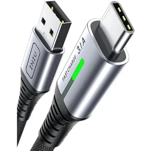 Cable trenzado USB-A a USB-C de 2 metros