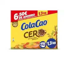 Cacao soluble ColaCao Cero sin azúcares añadidos, 1,3 kg