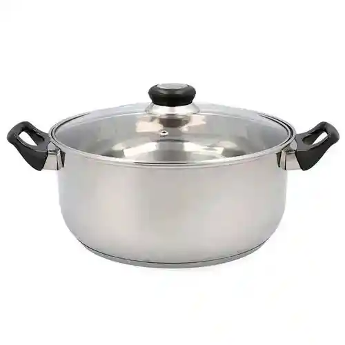 Cacerola Quid Hábitat con Tapa Acero Inoxidable