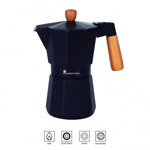 Cafetera de Aluminio MASTERPRO Smart 6 tazas