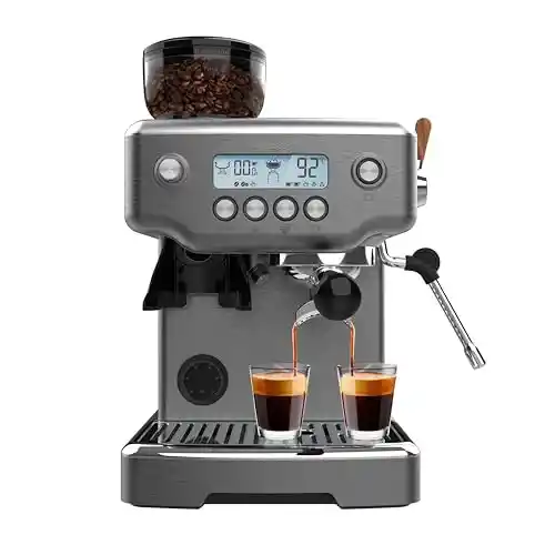 Cafetera espresso Cecotec Power Espresso Barista Steel & Grind