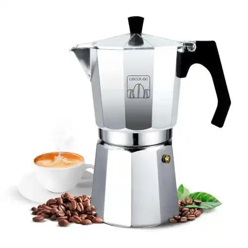 Cafetera Italiana de Aluminio Cecotec Mokclassic 300 Shiny - 3 tazas