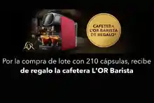 Cafetera L'OR BARISTA + 210 cápsulas de café